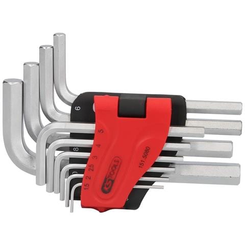 Werkzeuge-maschinen Gmbh Innensechskant-winkelstiftschlssel-satz, Im Klapphalter, 10-tlg1,5-10mm (151.5080) - Foto 1