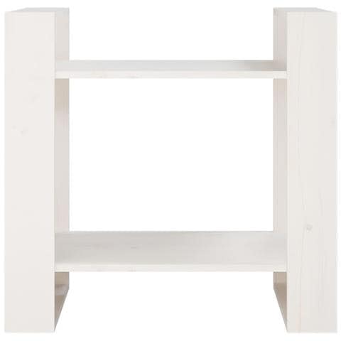 Lusso Casadino - Libreria/divisorio Bianco 60x35x57 Cm In Legno Massello Di Pino - Foto 2