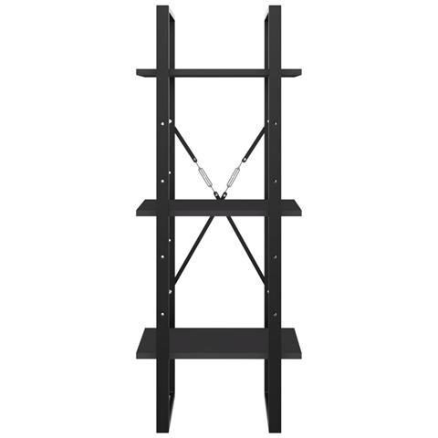 Lusso Casadino - Libreria A 3 Ripiani Grigia 40x30x105 Cm In Legno Multistrato - Foto 2