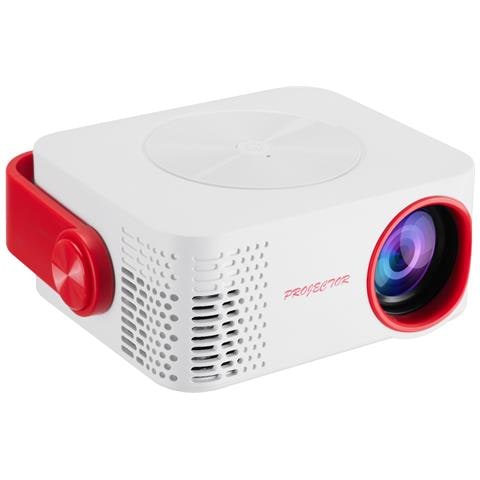 Proiettore Portatile Hd 1080p M60 (spina Europea + Manuale In 16 Lingue) Per Uso Domestico White+red - Foto 2