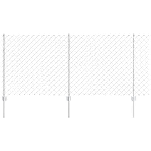Set di Recinzione da Giardino Set di 2 Acciaio galvanizzato - Foto 1