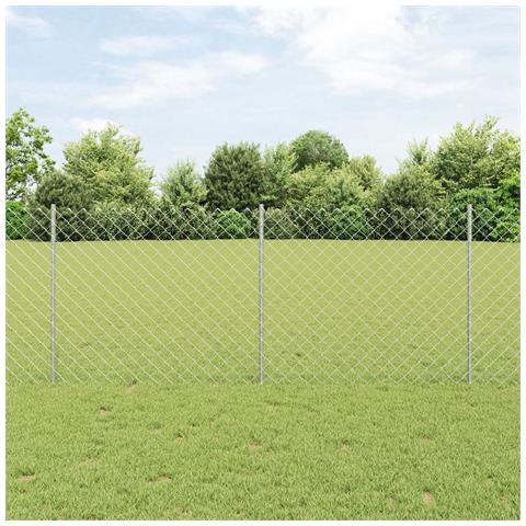 Set di Recinzione da Giardino Set di 2 Acciaio galvanizzato - Foto 2