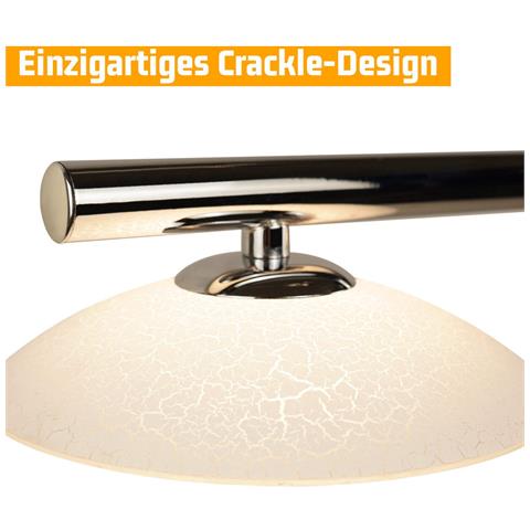 Lampada A Sospensione A Led In Metallo Cromato, Per Sala Da Pranzo, Vetro, 3000k, Per Camera Da Letto E Cucina - Foto 2