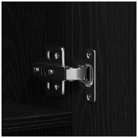 Mobile per scarpe Nero 80 x 35.5 x 180 cm Legno multistrato - Foto 9