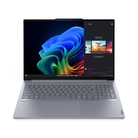 ThinkBook 16 G7 QOY Copilot+ PC Qualcomm Snapdragon X1P-42-100 Computer portatile 40,6 cm (16") WUXGA 32 GB LPDDR5x-SDRAM 512 GB SSD Wi-Fi 7 (802.11be) Windows 11 Pro Grigio - Foto 1