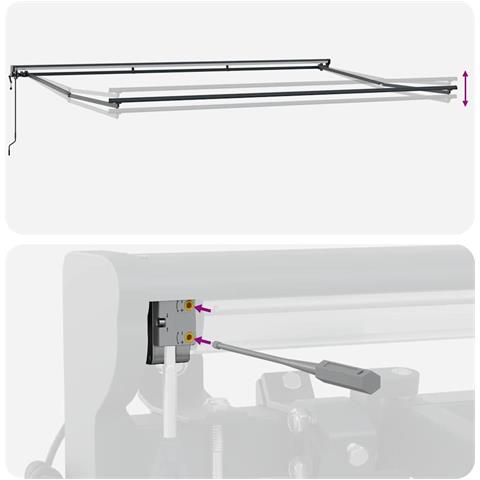 Struttura della tenda Antracite 5 x 3 m - Foto 9