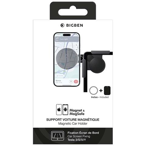Supporto Magnetico Per Auto Magsafe Per Schermo Di Bordo Tesla, Nero - Foto 4