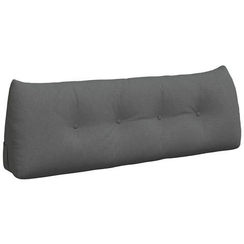 Cuscino per Schiena Grigio scuro 140 x 24 x 50 cm Tessuto - Foto 1