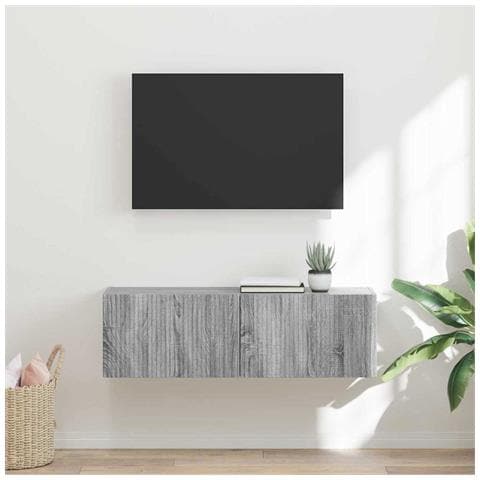 Mobile TV da parete Grigio Sonoma 60 x 31 x 29.5 cm - Foto 2