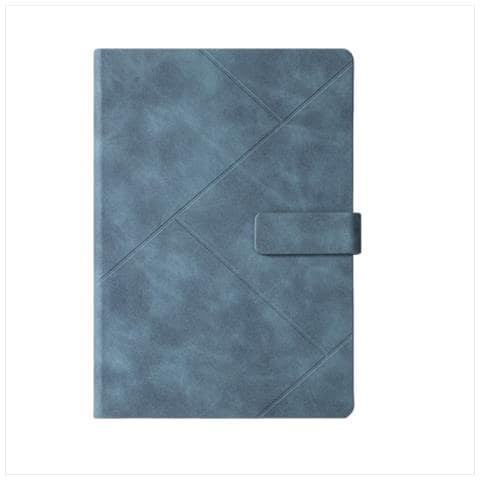 Quaderno Retro Europeo - Diario Vintage Con Chiusura A Fermaglio Blue - Foto 1