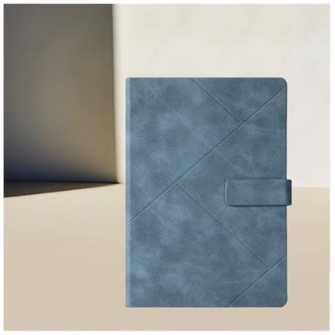 Quaderno Retro Europeo - Diario Vintage Con Chiusura A Fermaglio Blue - Foto 2