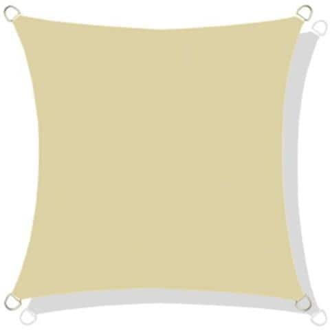 5x5 m Vela Ombreggiante Impermeabile Beige - Vela Parasole da Giardino - Foto 1