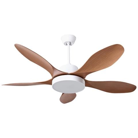 Ventilatore A Soffitto Con Luce Barbet Con Telecomando Led Marrone Chiaro - Foto 2