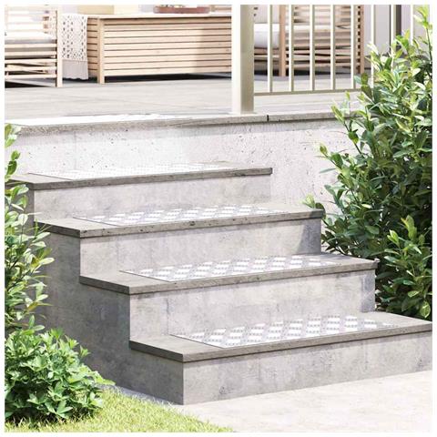 Dischi Quadrati 4 pcs Argento 70 x 30 cm Alluminio - Foto 2