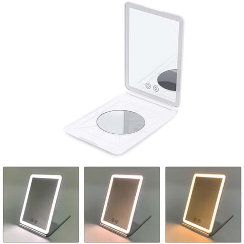 Specchio Per Trucco Led Con Ingrandimento 3x - Portatile E Regolabile - Foto 6