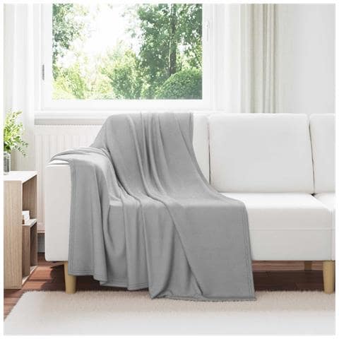 Coperte da Pile 24 pcs Grigio 170 x 130 cm Panno - Foto 2