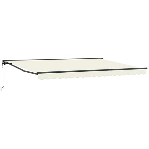 Tenda Retrattile Crema 450 × 300 cm Poliestere e Metallo - Foto 1