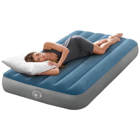 Letto d'aria con pompa Blu Scuro e Grigio 99 x 191 x 25 cm - Foto 2