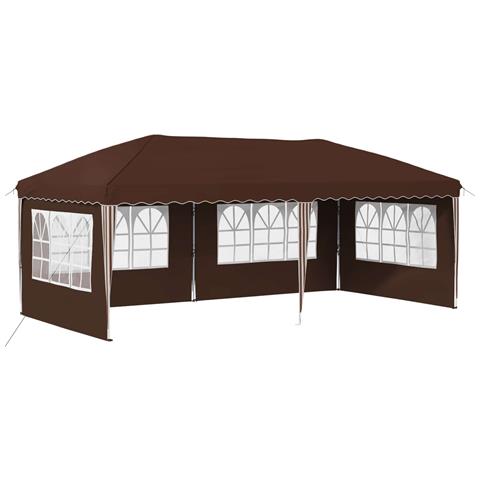Tenda per feste a pop-up 575 x 289 x 245 cm Marrone - Foto 1