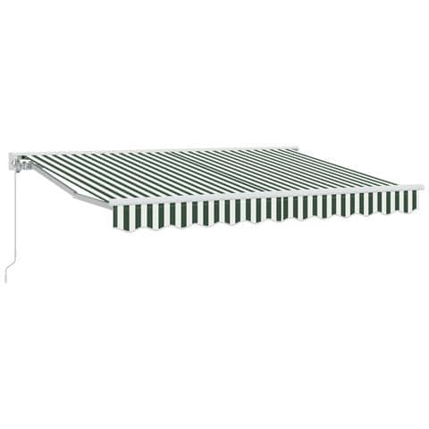 Tenda retrattile manuale Verde e Bianco 3 x 2,5 m - Foto 1