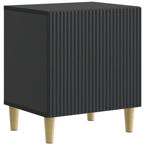 Armadio da Notte Nero 43 x 34,5 x 50 cm Legno ingegnerizzato - Foto 1