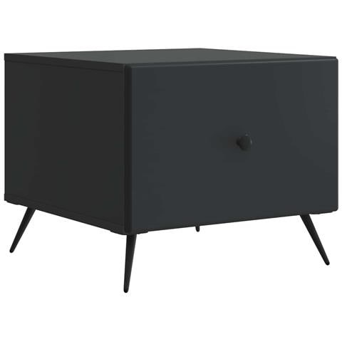 Tavolino da salotto Nero 49 x 50 x 40 cm Legno ingegnerizzato - Foto 1