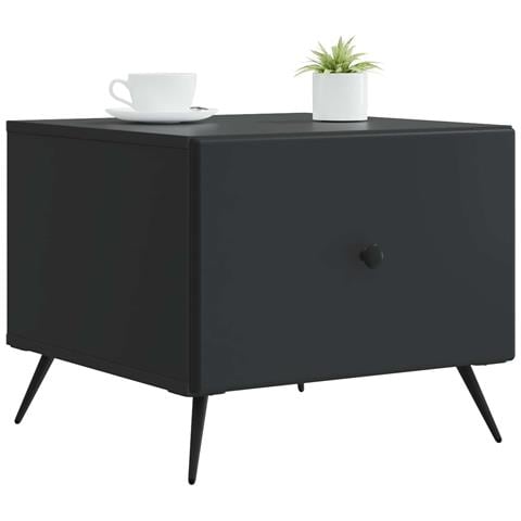 Tavolino da salotto Nero 49 x 50 x 40 cm Legno ingegnerizzato - Foto 2
