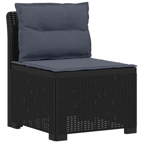Divano da Giardino a 1 Posto con Cuscini Aspetto Rattan PP - Foto 1