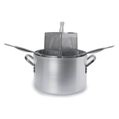Cuocipasta Alto Con 3 Spicchi In Alluminio, Spessore 3 Mm - Diametro Cm 36 - Altezza Cm 22-capacità Lt 21 - Foto 2