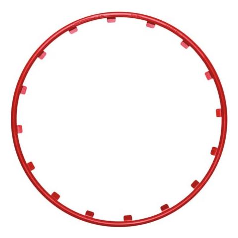 Set 4 Protezioni Cerchi Rim Ringz 15 Rosso - Foto 1