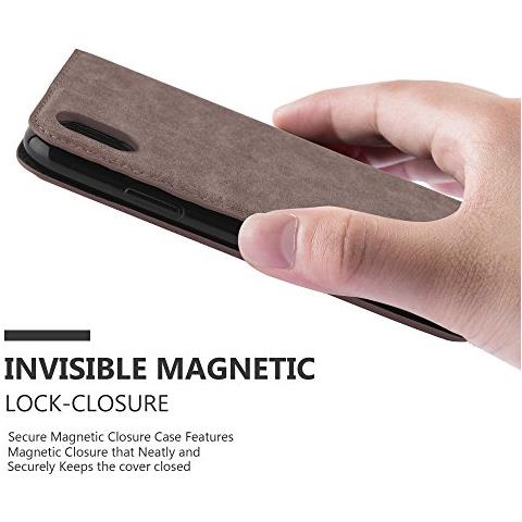 Custodia Compatibile Con Apple Iphone X / Xs In Bruno Caffè - Coperchio Protettiva Con Chiusura Magnetica, Funzione Stand E Tasca Per Le Carte - Foto 2