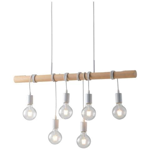 Lampadario Arizona Bianco 6xe27 90cm - Foto 1