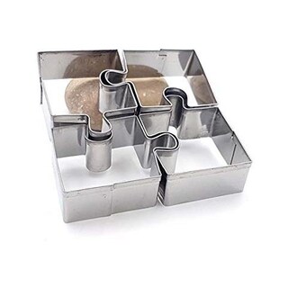 Graine Créative: 3 Mini Tagliabiscotti In Acciaio Inox A Forma Di Cuore