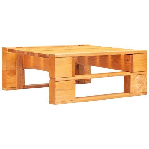 Pouf Da Giardino Con Pallet In Legno Marrone Miele - Foto 1