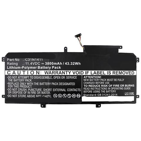 Mbxas-ba0115 Ricambio Per Laptop Batteria (laptop Battery For Asus 42wh - Li-pol 11.55v 3610mah Black, - 42wh - Foto 2
