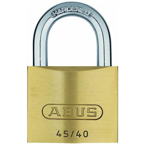 11826, Lucchetto Ad Arco In Ottone 45/40 Quad Pcksb Taglia: 40 Mm - Foto 1