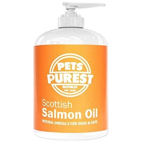 Salmon Animali Purest Scozzese Olio Per Cani Gatti Cavalli Furetti Animali - 100 Pure Premium Food Grade - Natural Omega 3 6 E 9 Appendice - Promuove Coat Pelle Congiunta E La Salute Del Cervello (500 Ml)  - Foto 1