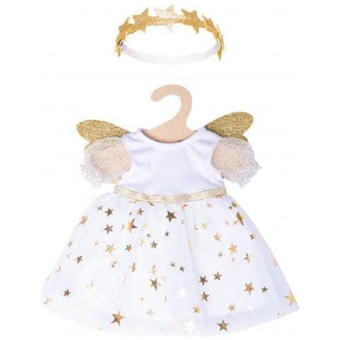 Vestiti Per Bambole Vestito Da Angelo 20-25 Cm Bianco / oro 2 Pezzi - Foto 1
