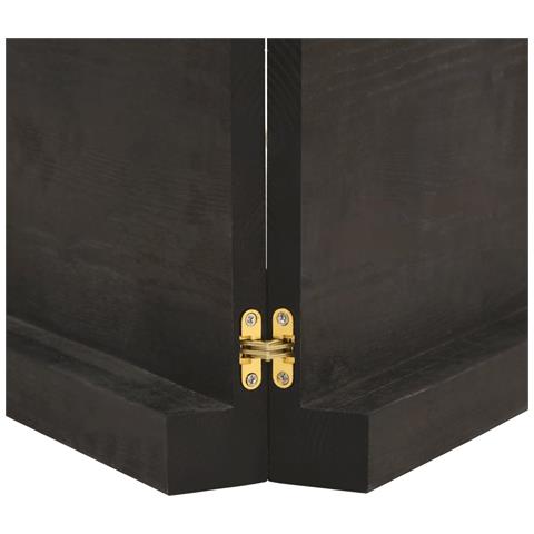 Piano Bagno Marrone Scuro 120x50x (2-6) cm Legno Trattato - Foto 2