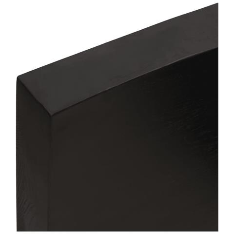 Piano Bagno Marrone Scuro 120x50x (2-6) cm Legno Trattato - Foto 10