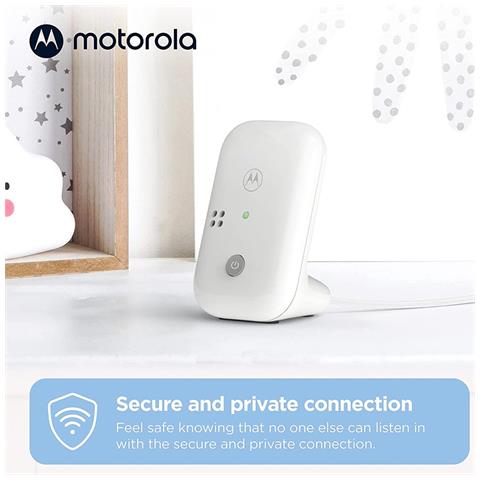 Baby Monitor Dect Wireless Pip10, Microfono Ad Alta Sensibilità, Avviso Di Suono E Fuori Portata, Controllo Del Volume, Unità Genitore Portatile - Foto 2