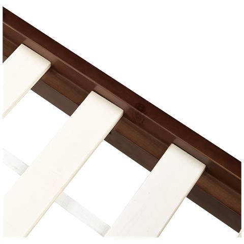 Letto Legno Di Pino Mayenne 180 X 200 Cm Marrone Scuro - Foto 2
