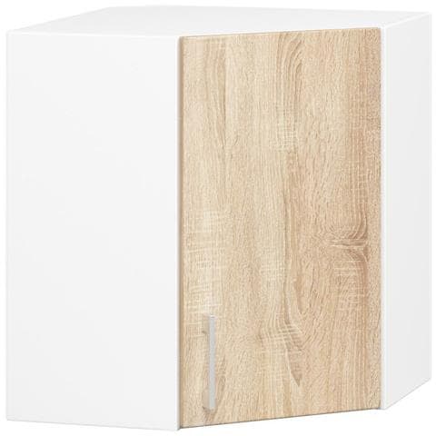 Mobile da cucina pensile LIMA, 1 anta, 60x30,5x58 cm, Colore Bianco e Sonoma Quercia - Foto 1