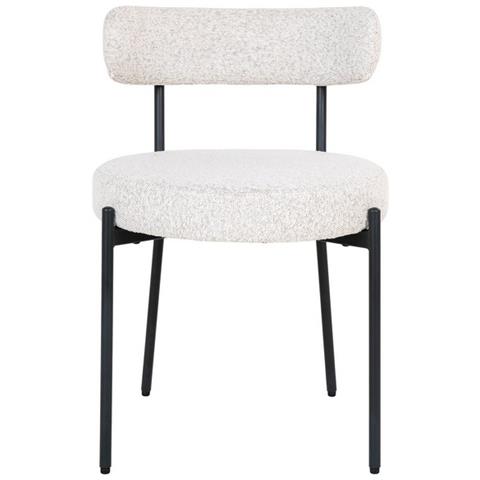 Set 2 Sedie Badalona - Bianco - Metallo - 49,5x47x72,5 Cm - Foto 2