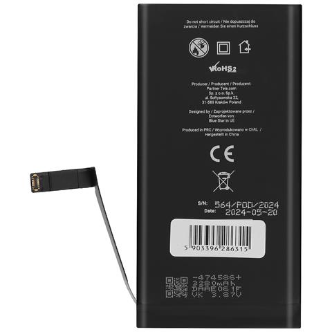 Batteria Interna Per Iphone 14 3279mah Alta Qualità, Nero - Foto 4