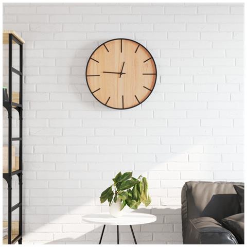 Orologio A Parete Marrone 39 Cm In Ferro E Legno Multistrato - Foto 1