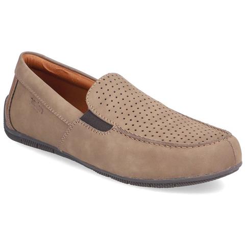 Classic Closed Mocassino Pelle Scarpe Uomo Marrone Eu 41, 09555-25 - Foto 1