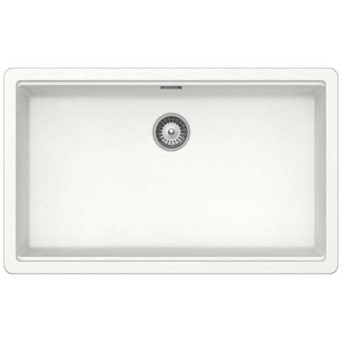VASCHE BROOKLYN N100XLU BIANCO ASSOLUTO Lavello montato su piano Rettangolare - Foto 1