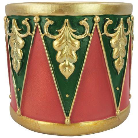 Vaso In Ceramica Natalizio Per Interno A Forma Di Tamburo - Foto 2