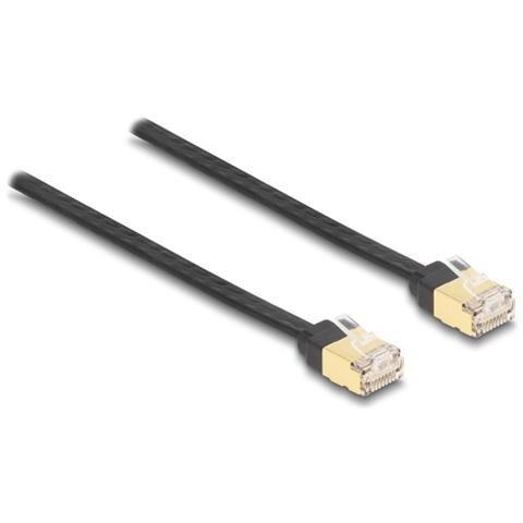 Cavo retrattile RJ45 Cat. 6A STP 1,5 m nero / giallo - Foto 2